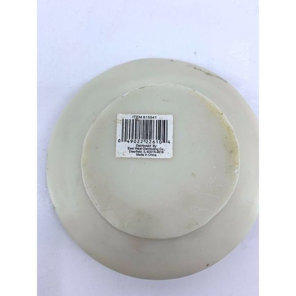 Angel + Dove Miniature Relief Plate 4" Decor 1264 Hand Painted Vintage w/ easle - Picture 6 of 8